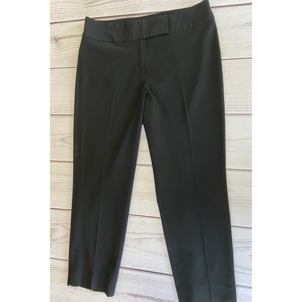Talbots Black Signature Curvy Dress Pants, BH684, Sz 8 Cropped Fit 26" Inseam